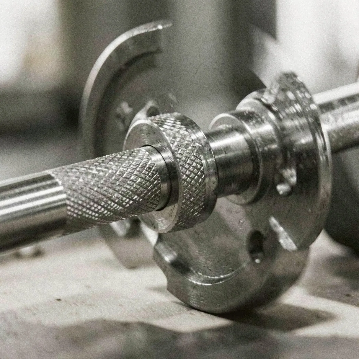 Close up of professional gym equipment